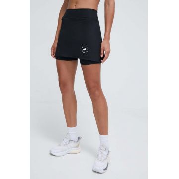 adidas by Stella McCartney fustă sport culoarea negru, mini, drept IN3644