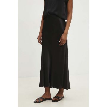 Answear Lab fusta culoarea negru, maxi, drept