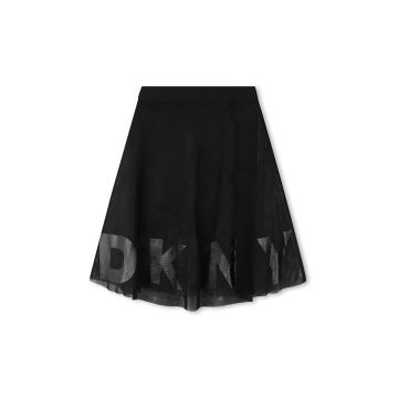 Dkny fusta fete culoarea negru, midi, evazati, D60215