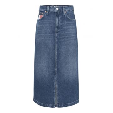 Fusta de denim cu talie inalta Claire