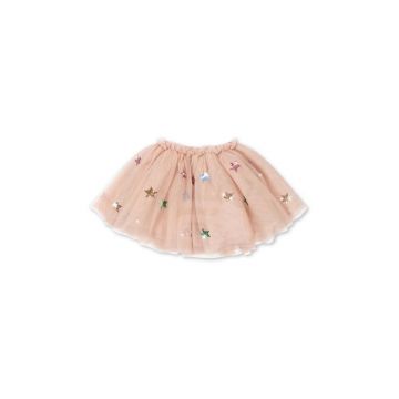 Konges Sløjd fusta fete YVONNE SKIRT culoarea bej, mini, evazati, KS101759