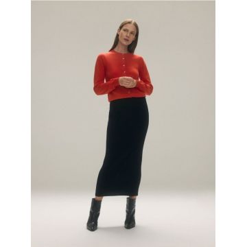 Reserved - LADIES` SKIRT - negru