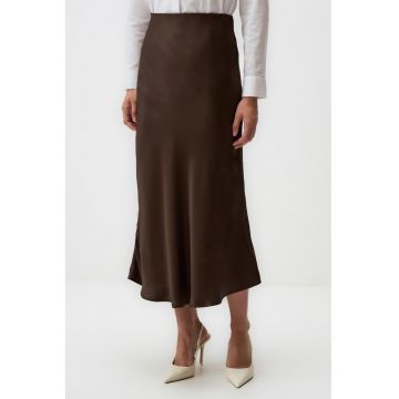 Fusta midi de satin