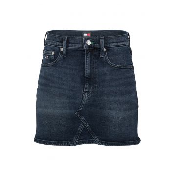 Fusta mini dreapta din denim