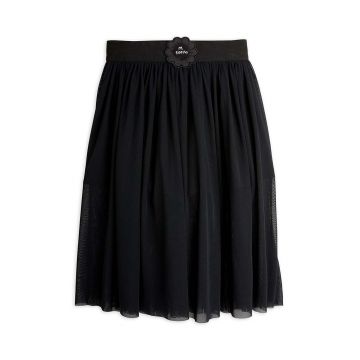 Mini Rodini fusta Tulle culoarea negru, midi, drept, 2473014299