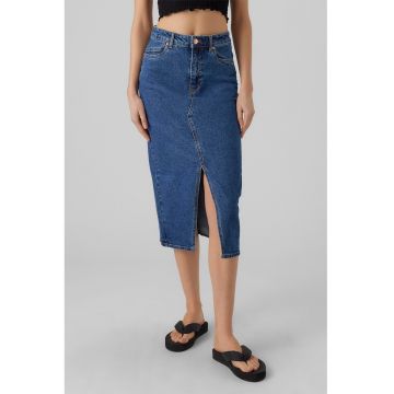 Fusta midi din denim