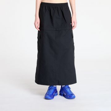 Nike Sportswear Essential Women's Mid-Rise Woven Cargo Midi Skirt Black/ White