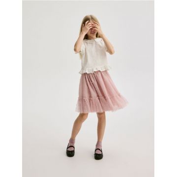 Reserved - GIRLS` SKIRT - roz-pastel