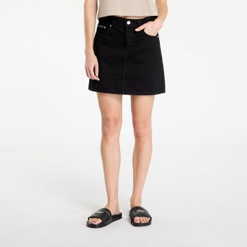 Calvin Klein Jeans Hero High Rise Mini Skirt Denim Classic Black