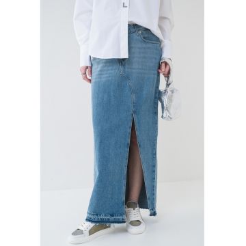 Fusta midi de denim