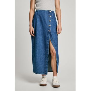 Fusta midi din denim