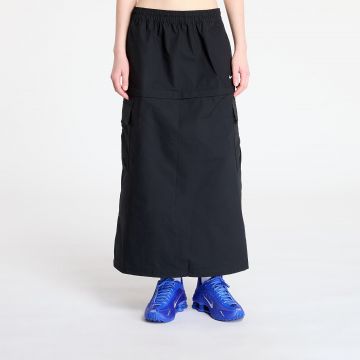 Nike Sportswear Essential Women's Mid-Rise Woven Cargo Midi Skirt Black/ White